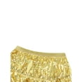 thumbnail image 6 of Seyurigaoka Women Sequined Fringe Skirt Glitters Elastic Waist Miniskirt, 6 of 8