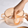 thumbnail image 3 of Glass Saucepan Clear Cooking Pot Soup Pot Heating Dual Handles Gold, 3 of 5