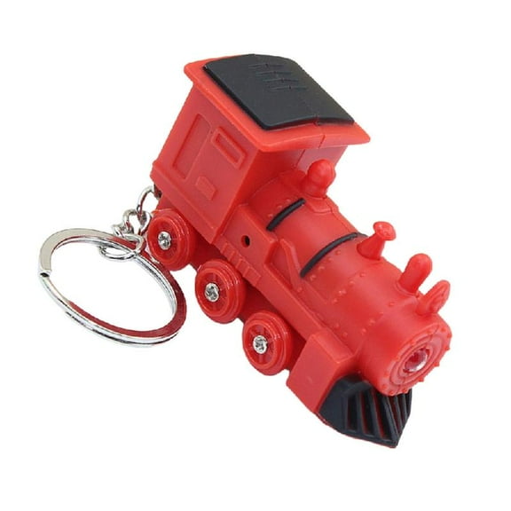 Train Keychain Light Decorative Keyring with Sound Backpack Hanging Ornaments