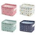 thumbnail image 1 of Foldable Canvas Fabric Storage Bins Basket Clothing Toys Storage (4PCS), 1 of 9