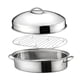 thumbnail image 4 of Bandeja para asar pescado al vapor de 16 pulgadas, vaporera para alimentos, asador para pan de maíz, verduras y mariscos A, 4 of 9
