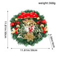 thumbnail image 3 of 2024 New Year Christmas Wreath Door Hanging Large Christmas Wreath for Door Window Artificial Hanging New Year Party Wreath, 3 of 5