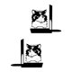 thumbnail image 2 of 2 sujetalibros metálicos con forma de gato, soportes para libros, elegantes, ahorran espacio, resistentes a la corrosión, organizador de libros, 2 of 7