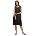 thumbnail image 1 of Moomaya Cotton A-Line Sleepwear For Ladies Round Neck Button Placket Nightdress, 1 of 6