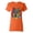 Orange, variant on Colorful Majestic Neon Atric Wolf | Dean Russo Art Animal Lover Womens T-Shirt, Orange, XL