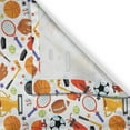 thumbnail image 3 of Ambesonne Sport Kitchen Curtains, Cartoon Style Bowling, 55"x39", Multicolor, 3 of 3
