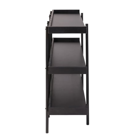OneSpace - Modern 3-Shelf Bookcase - Black