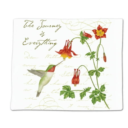 

Alice s Cottage Hummingbird and Columbine Flowers Flour Sack Kitchen Towel
