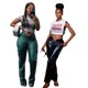 thumbnail image 4 of Pantalones casuales de cuero Pantalones de bolsillo 3D de moda europea y americana Pantalones elásticos de escote en V profundo, 4 of 5