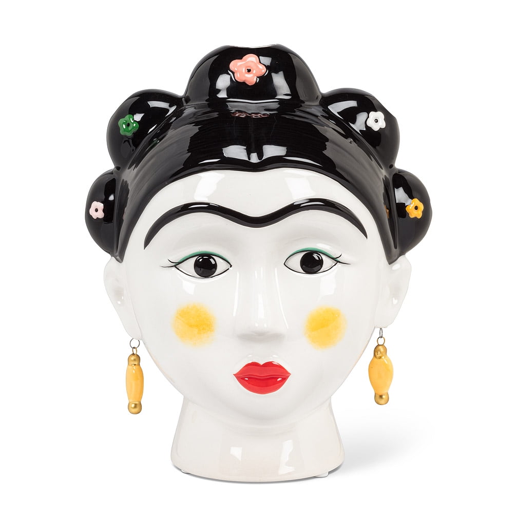 Set of 6 Eyes Open Lady Face Vase