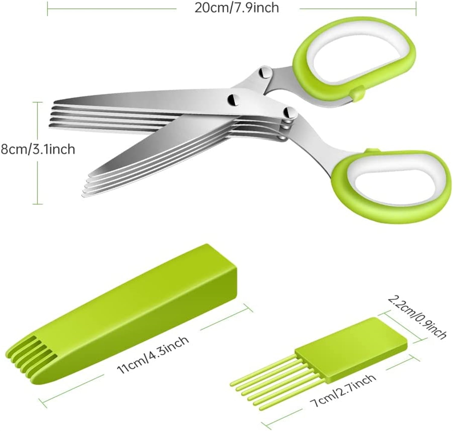 Veritable Herb scissors with comb - A-ACC-CIS-0077-S