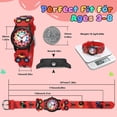 thumbnail image 5 of Kids Analog Watch 3D Cartoon Watch for Boys Girls Age 4-12 Waterproof Watch with Silicone Band Gift for Kids Age 4-12, 5 of 9