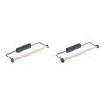 thumbnail image 1 of Billuyoard Soporte para rollo de papel de cocina, colgador de toallas, barra, armario, trapo, soporte colgante, estante, soportes de papel higiénico, Negro 2piezas Billuyoard CBP156254, 1 of 6