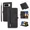 Black, variant on Leather wallet phone case, multifunctional and multi card slot holder, wallet zipper, strong magnetic closure, shockproof full set of flip leather suitable for One Plus NORD N300 phone case