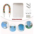 thumbnail image 2 of Bird Mirror with Perch Stand for All Species of Parrots, Lovebirds Pet Toy Supplies, 2 of 8