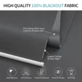 thumbnail image 6 of MYshade Cordless Blackout Roller Shades for Windows Gray-23"W*72"H Room Darkening Blinds Pull Down Shades Window Blinds for Home, 6 of 11
