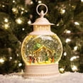 thumbnail image 2 of LED Nativity Lantern Rustic White 11 x 7 Acrylic Holiday Snow Globe Swirl Dome, 2 of 5