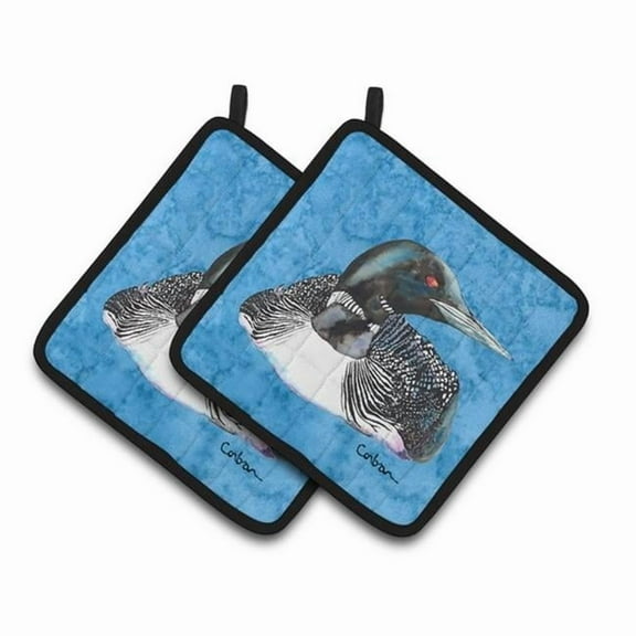 Loon Pair of Pot Holders