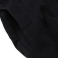 thumbnail image 6 of Mens Work Pants Fashion Drawstring Elastic Waist Solid Color Casual Retro Nationality Length Dropped Pants Pantalones Para Hombre Black XL, 6 of 7