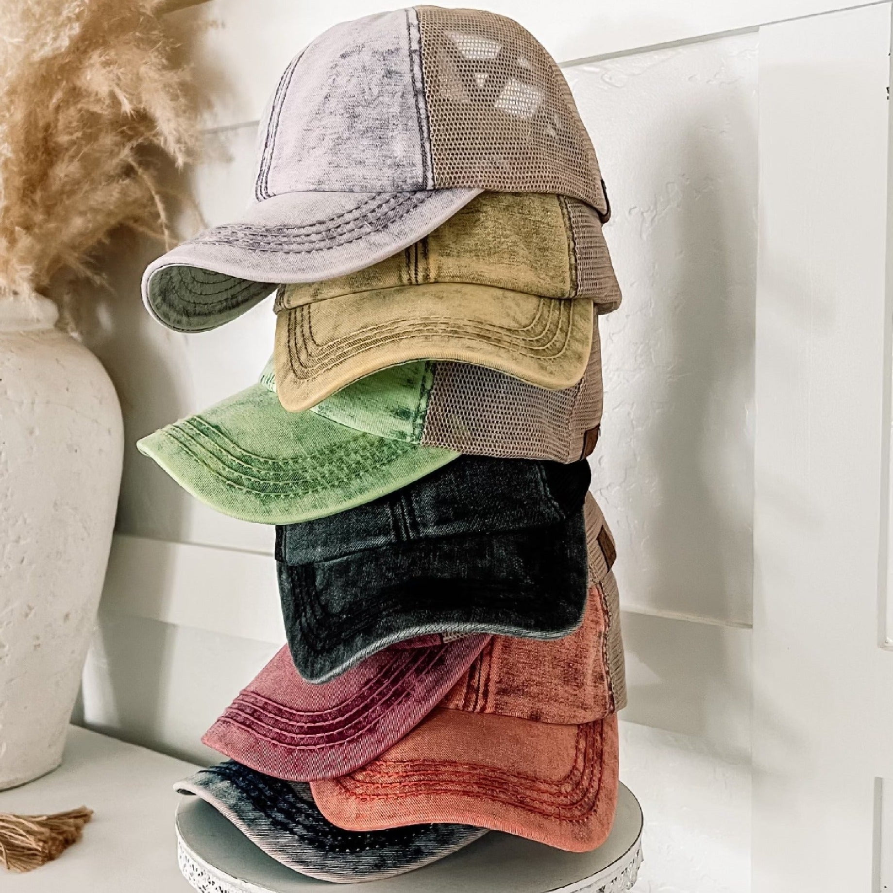 CC Kids Washed Denim Criss Cross Cap