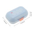 thumbnail image 4 of Unique Bargains 1 Pc Soap Dish Portable Soap Holder for Bathroom Blue, 4 of 6