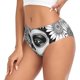 thumbnail image 2 of Fotbe Floral Sugar Skull Portrait Calzones Estampados para Mujer – Ropa Interior de Algodón, Cómoda, Suave y Elástica-Small, 2 of 6