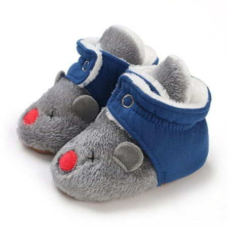 

Quealent Baby Booties Winter Cozie Fleece Baby Booties Unisex For Newborns and Infants C 0 Months