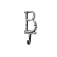 thumbnail image 2 of Hampton Nautical Rustic Silver Cast Iron Letter B Alphabet Wall Hook 6" - Home Wall Decor - Cast, 2 of 2