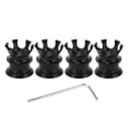 thumbnail image 1 of Uds bujía de motocicleta tuerca de tornillo de corona cabeza de aleación de aluminio tapa superior de perno para cámara gemela Big Twin 1340 Evo negro, 1 of 5