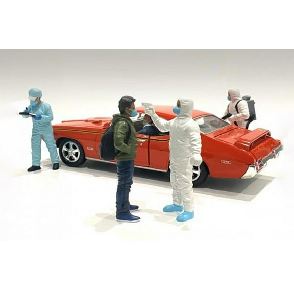 Hazmat Crew - Figure VI, White - American Diorama 76372 - 1/24 scale Figurine - Diorama Accessory