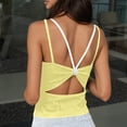 thumbnail image 6 of Cropped Tank Tops for Women Summer Layered Look Spaghetti Strap Slim Fitted Padded Camisole Y2k Going out Tops, 6 of 8