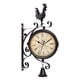 thumbnail image 1 of Reloj de pared, reloj de estación retro de doble cara, reloj de pared de araña redondo con Números romanos, 1 of 8