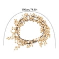thumbnail image 6 of Christmas Garland Artificial Berry Rattan, Realistic Foam Berry Stems with Flexible Metal Wire, No Fade, 59 Inch, for Christmas Tree, Fireplace, Wreath, Holiday Indoor Outdoor Decoration, 6 of 6