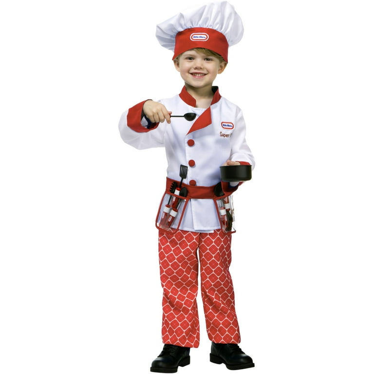 Little Tikes Red Restaurant Kitchen Chef Toddler Costume 1T-2T
