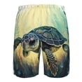 thumbnail image 6 of Naloa Watercolor Turtle3 Men's Beach Shorts, Surfing shorts, Swim trunks, Quick Dry Swim Trunks for Surfing Beach Fun - Small, 6 of 9