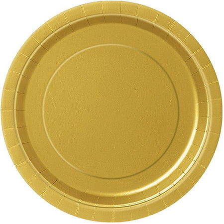 Paper Plates, 9 in, Gold, 16ct - Walmart.com Paper Plates, 9 in, Gold, 16ct - Walmart.com