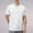 White, variant on Men’s Quick-Dry Outdoor Training Tee with Snap Placket, Casual Summer Short-Sleeve Shirt Gray Size M