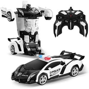 Transformer RC Robot de voiture, Télécommande Automobile 2.4G Robot Deformation Car Toy avec un