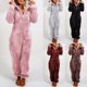 thumbnail image 4 of Pijama con capucha para el hogar, mono Mao Mao acolchado de terciopelo para mujer, estilo europeo y americano, para otoño e invierno, 4 of 6