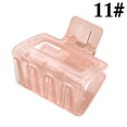 thumbnail image 4 of French Hair Claw Clip Small Solid Color Rectangle Hair Clamp Geometric Hair Claw, 4 of 10