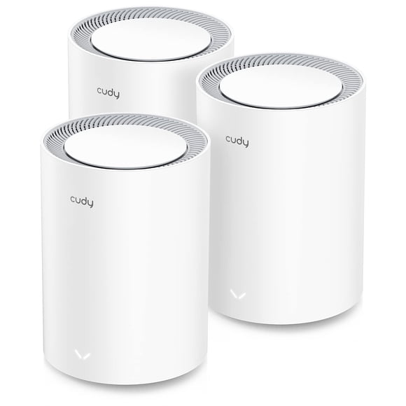 Sistema Mesh Wi‑Fi 6 Cudy AX3000 de 270 m², 2.5G, paquete de 3