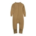 thumbnail image 4 of SXIMEE Unisex Baby Bamboo Viscose Pajamas with Mitten Cuffs Boys Girls 2 Way Zip Long Sleeve Sleepers, 4 of 6