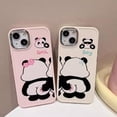 thumbnail image 5 of Cute Panda Couples Funny Grab Butt Soft Phone Case Compatible with iPhone Case (White,iPhone 12 Pro), 5 of 6