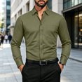 thumbnail image 2 of SRZYMJ Mens Dress Shirts Free Long Sleeve Button Down Shirts, 2 of 4