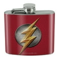 thumbnail image 1 of Justice League Movie Flash Logo Stainless Steel 5oz Hip Drink Kidney Flask, 1 of 4