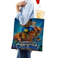 thumbnail image 4 of Dog Man Bolso de tela con estampado de lienzo para mujer, bolsa de compras reutilizable y estética, con cremallera interior, regalo para mujer,38*45cm., 4 of 6