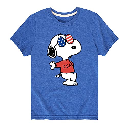 Peanuts - USA a Red White and Blue - Kids T-Shirt - Toddler and Youth Sizes - Size 2T