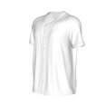 thumbnail image 2 of Rocae White for Breathable Men's Baseball T-Shirt Fashionable Casual Baseball Jersey, Moisture-wicking Sportswear Small, 2 of 9