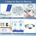 thumbnail image 4 of 110V Electric Commercial Snow Cone Machine Device, Ice Shaver Snow Cone Maker 265lb/hr NSF, 4 of 13