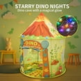thumbnail image 3 of Carpa de juegos LED Amplov con forma de dinosaurio, 135 x 104 cm, plegable, 3 of 9